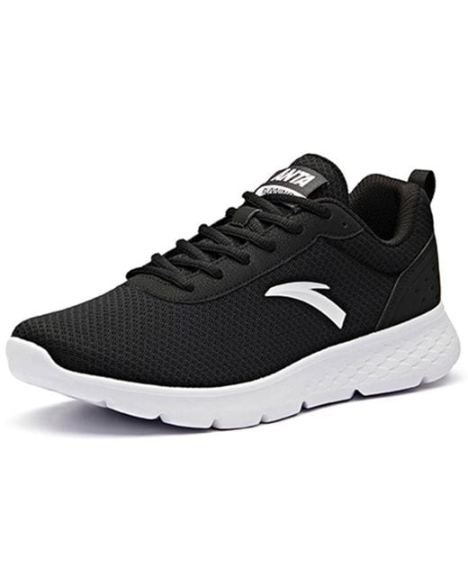 Anta Black Sportswear Running Sneakers for men