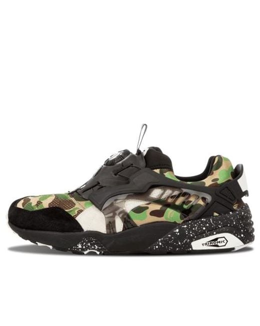 PUMA Black A Bathing Ape X Disc Blaze 'Camo' for men