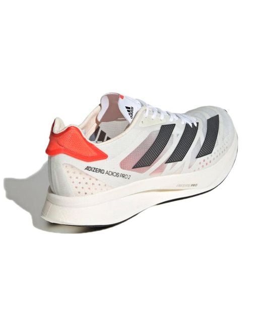 Adidas White Adizero Adios Pro 2 'Solar' for men