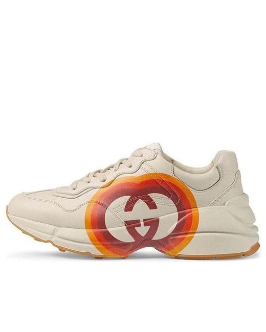 Gucci Red Rhyton 'Logo Print' for men