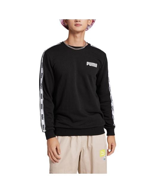 PUMA Black Graphic Sweater for men