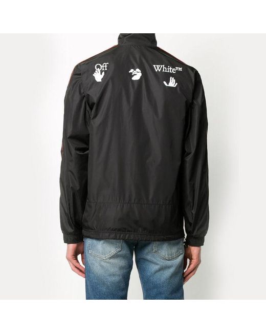 Off-White c/o Virgil Abloh Black Fw20 Logo Printing Jacket for men