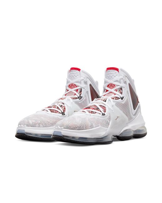 Nike White Lebron 19 'Sketch' for men