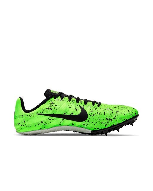 Nike Green Air Zoom Rival S 9 Spikes 'Electric Speckled' for men