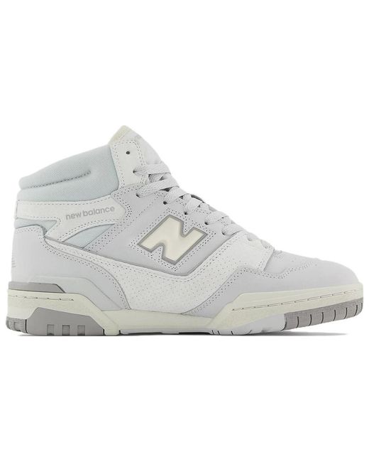 New Balance White 650R 'Light Aluminum Rain Cloud' for men