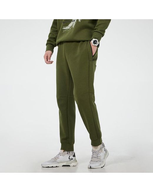 Adidas Green Th Pnt Dk Id Knit Sports Long Pants for men