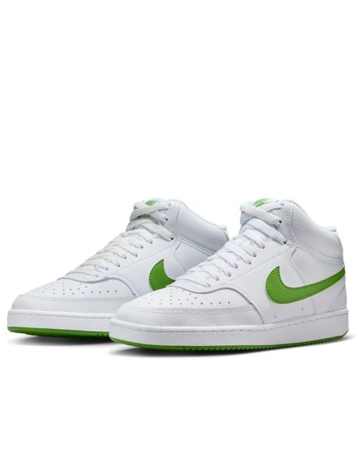 Nike White Vision Mid Shoe