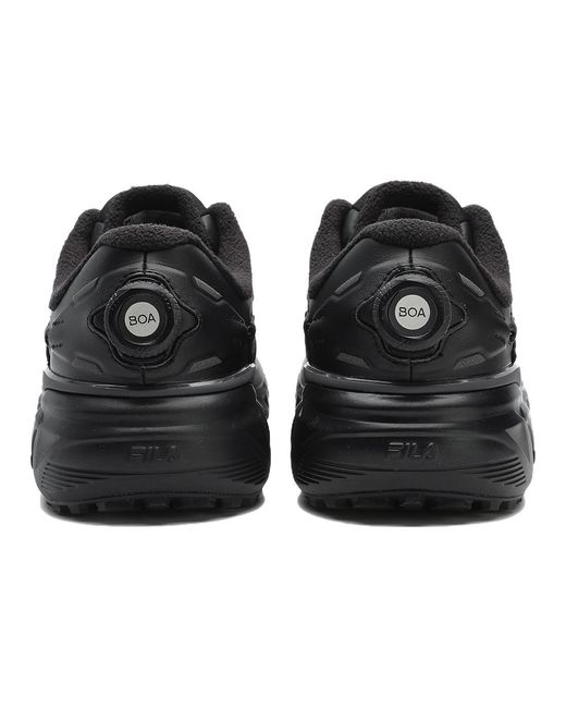 Fila Black Boa Explorer Shoes 'Triple' for men