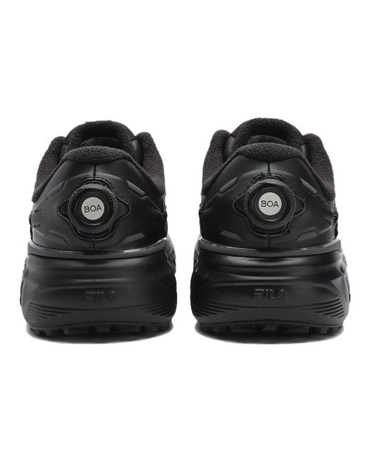 Fila Black Boa Explorer Shoes 'Triple' for men