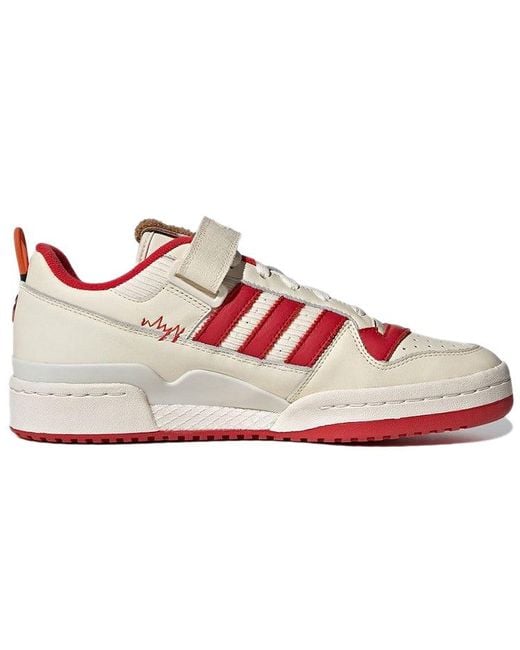 Adidas Pink Originals Forum 84 Low Home Alone Retro Sneakers for men
