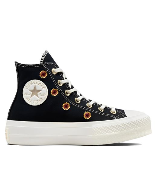 Converse Black (Wmns) Chuck Taylor All Star Lift Platform High 'Festival Florals'