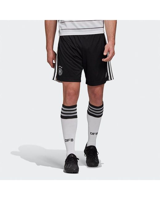 Adidas Black Dfb H Sho Germany National Team Home Soccer/Football Sports Shorts for men