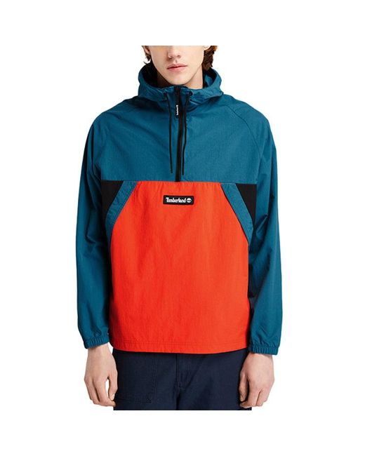 Timberland Blue Pullover Windbreaker Jacket for men