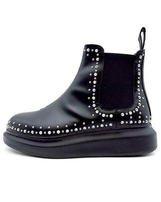 McQueen Blue (Wmns) Hybrid Chelsea Boots Studd'
