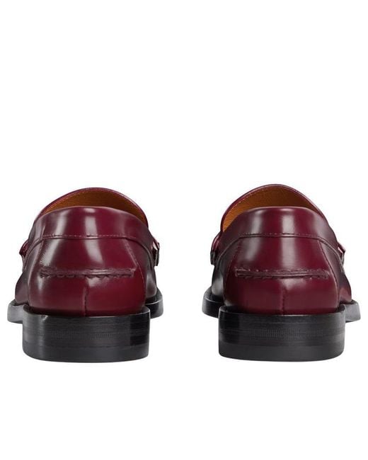 Gucci Red (Wmns) Double G Loafers 'Rosso Ancora'