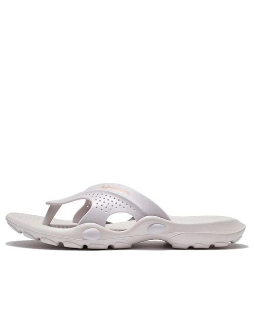 Li-ning White Casual Sports Slippers for men