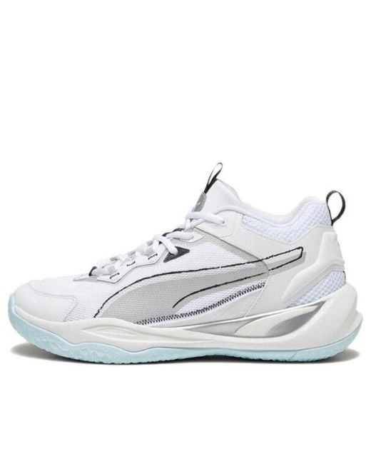 PUMA White Playmaker Mint' for men