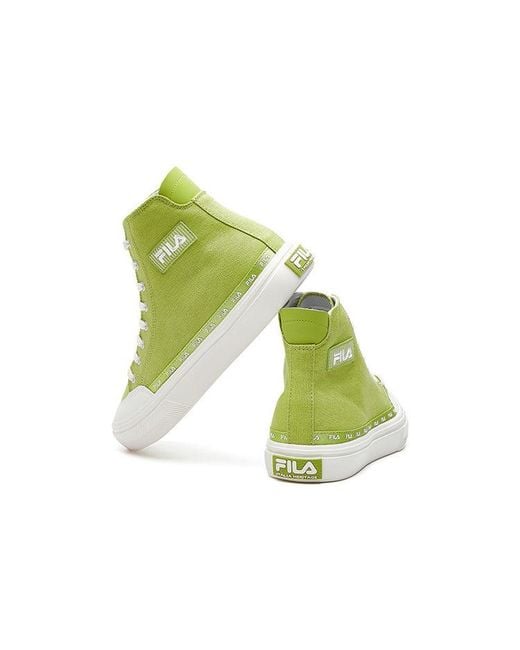 Fila Green (Wmns) Strada Mid-Top Canvas Shoes