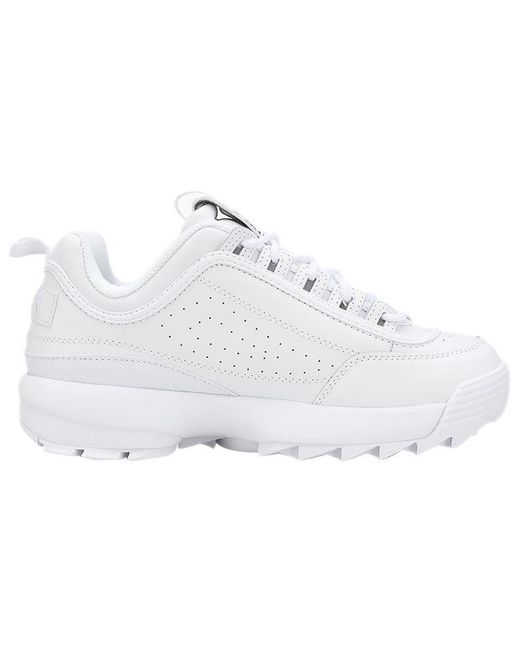 Fila White Disruptor 2 Low Top Shoes