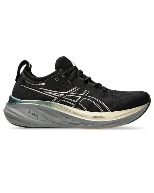 Asics Black Gel-Nimbus 26 Platinum Champagne' for men