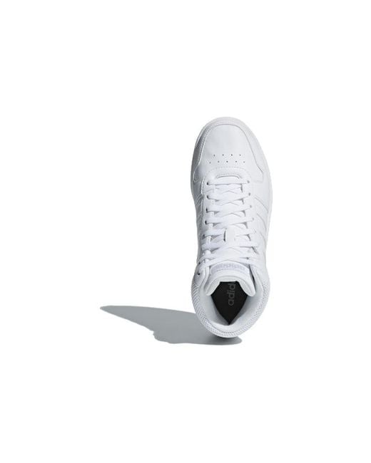 Adidas White (Wmns) Hoops 2.0 Mid