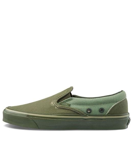 Vans Green Nigel Cabourn X Og Classic Slip-On Lx 'Usmc Army Mix' for men