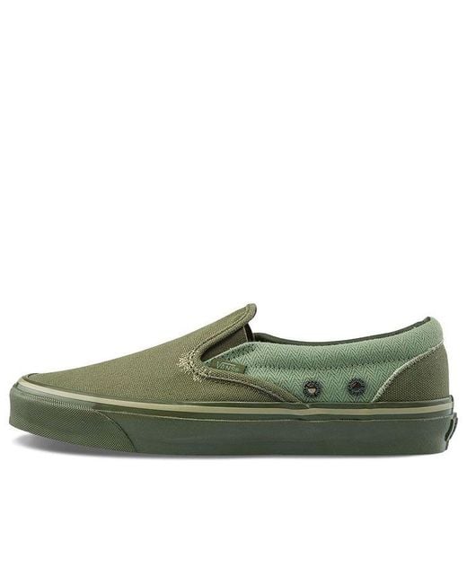 Vans Green Nigel Cabourn X Og Classic Slip-On Lx 'Usmc Army Mix' for men