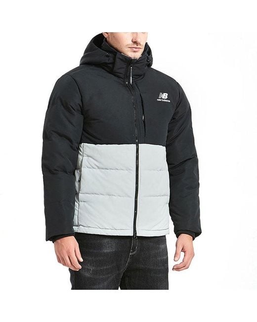 New Balance Black Windproof Lifestyle Down Jacket for men