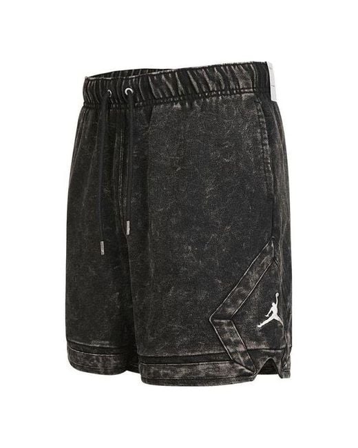 Nike Black Essentials Logo Printing Drawstring Straight Shorts for men