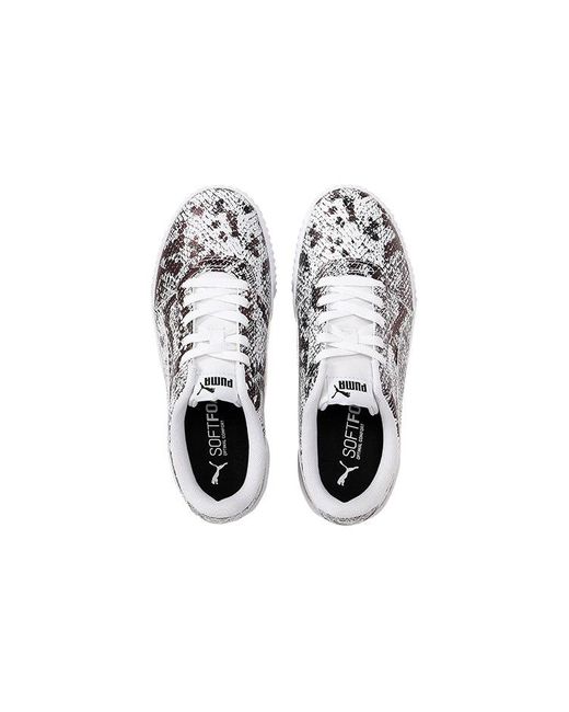 PUMA White (Wmns) Carina Reptile Casual Shoes For