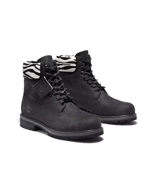 Timberland Black Safari Zebra 6 Inch Waterproof Boot for men