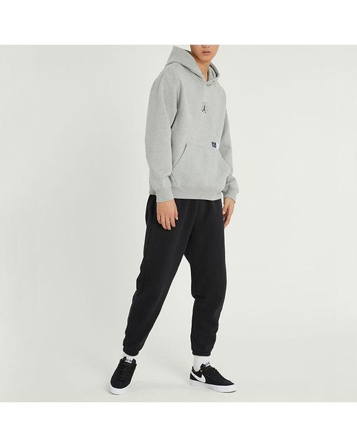 Nike Black J Cny Pant New Year's Edition Logo Embroidered Knit Bundle Feet Sports Pants/Trousers/Joggers for men