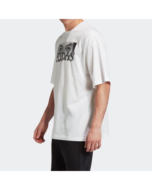 Adidas White Loose Tee M Sports Short Sleeve for men
