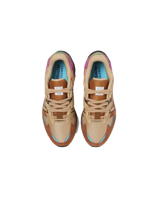 Mizuno Brown Mujin Wave Rider Beta 'Digawel Cathay Spice' for men