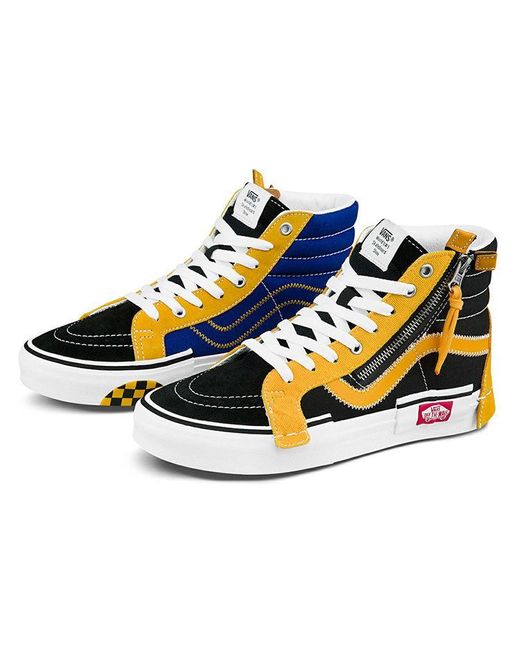 Vans Yellow Sk8-Hi Reissue Cap Skate Shoes for men