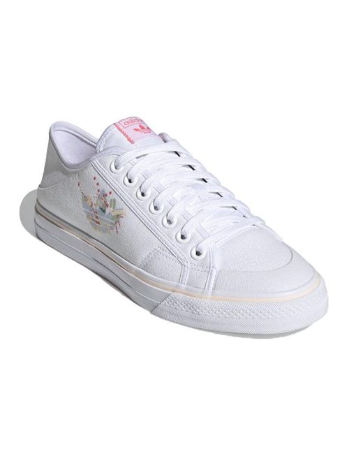 Adidas White Collapsible Nizza Lo Halo Amber' for men