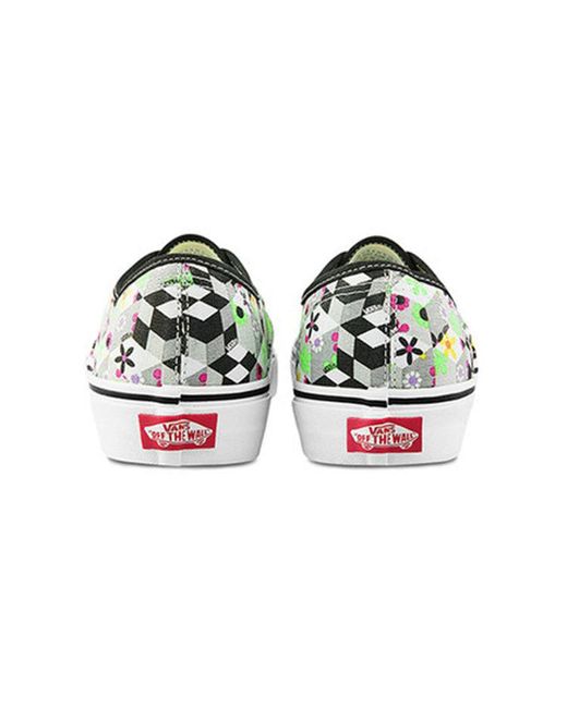 Vans White Authentic (Checker Cube) for men