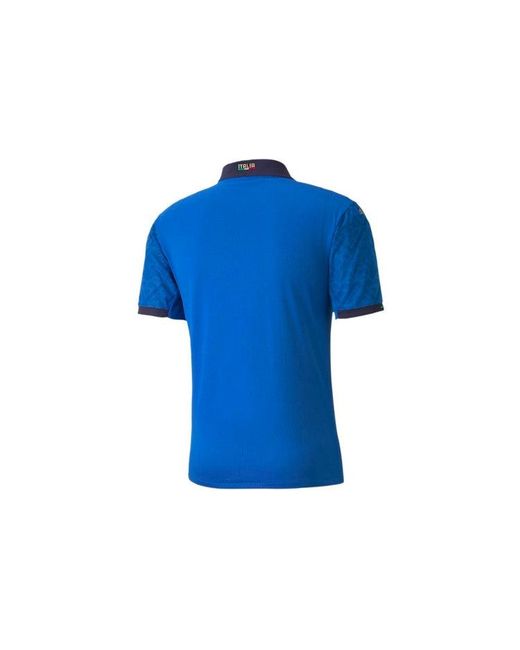 PUMA Blue Italy Home Match Shirt 2020 2021 for men