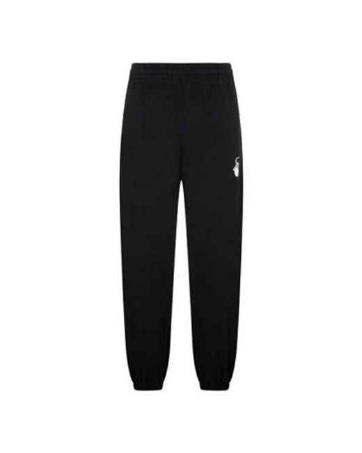 Off-White c/o Virgil Abloh Black Fw21 Adornment Sports Pants/Trousers/Joggers for men