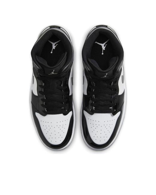 Nike Black 1 Mid Patent' for men
