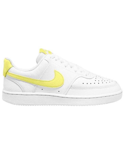Nike White (Wmns) Court Vision Low Light Zitron'