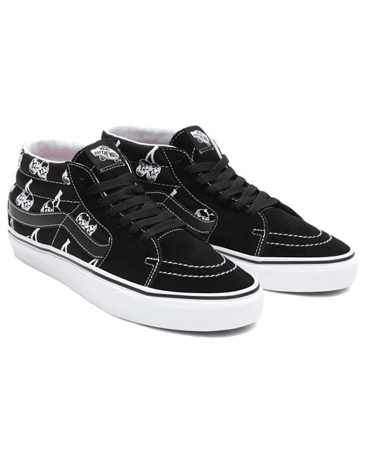 Vans Black Sk8-Mid (New Varsity) for men