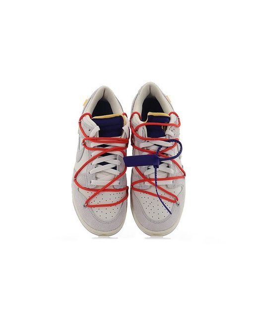 Nike Blue X Off- Dunk Low 'Lot 13 Of 50' for men