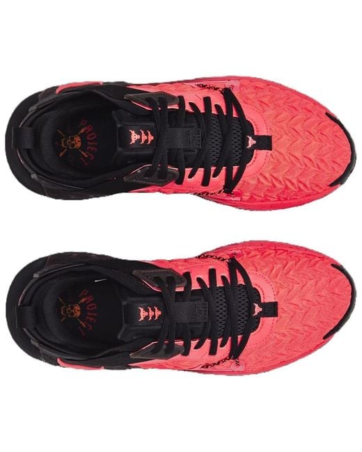 Under Armour Red Project Rock 6 'Phoenix Fire' for men