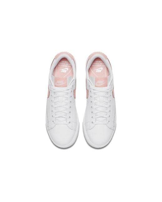Nike White (Wmns) Blazer Low Leather 'Storm'
