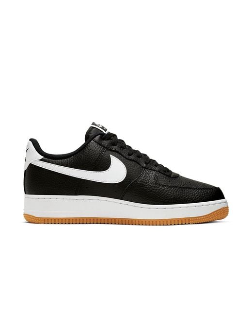 Nike Black Air Force 1 Low 'Gum' for men