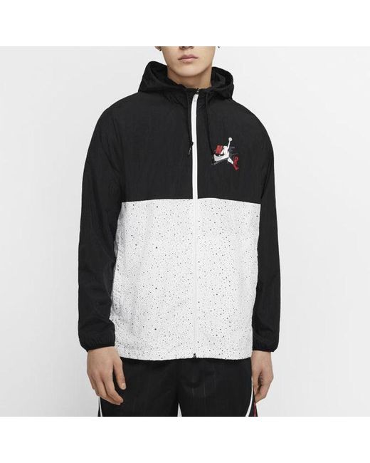 Nike Blue As J Jm Clscs Windwear Jkt Colorblock Hooded Jacket for men