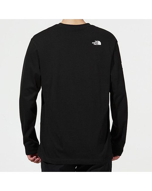 The North Face Black Warped Type Graphic Sweater for men