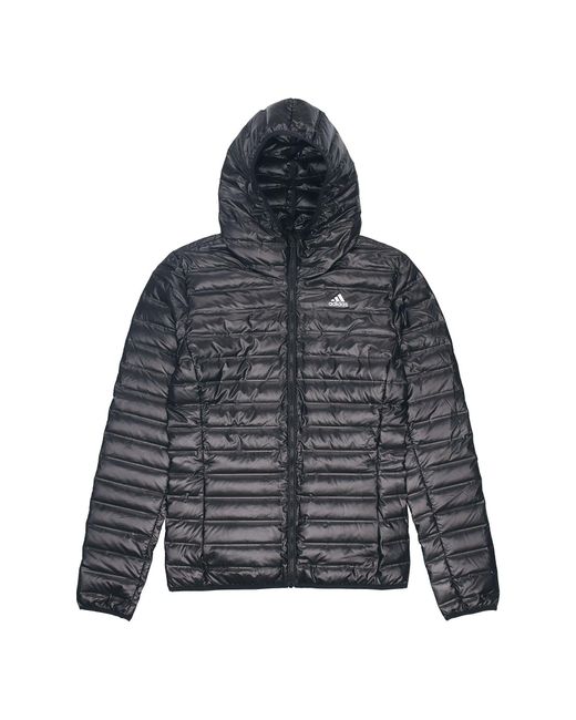 Adidas Gray Casual Sports Hooded Down Jacket for men