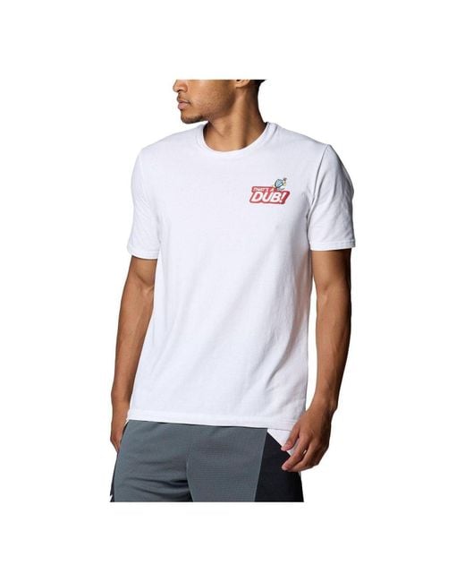 Under Armour White Curry Dub Goat Basketball T-Shirt for men